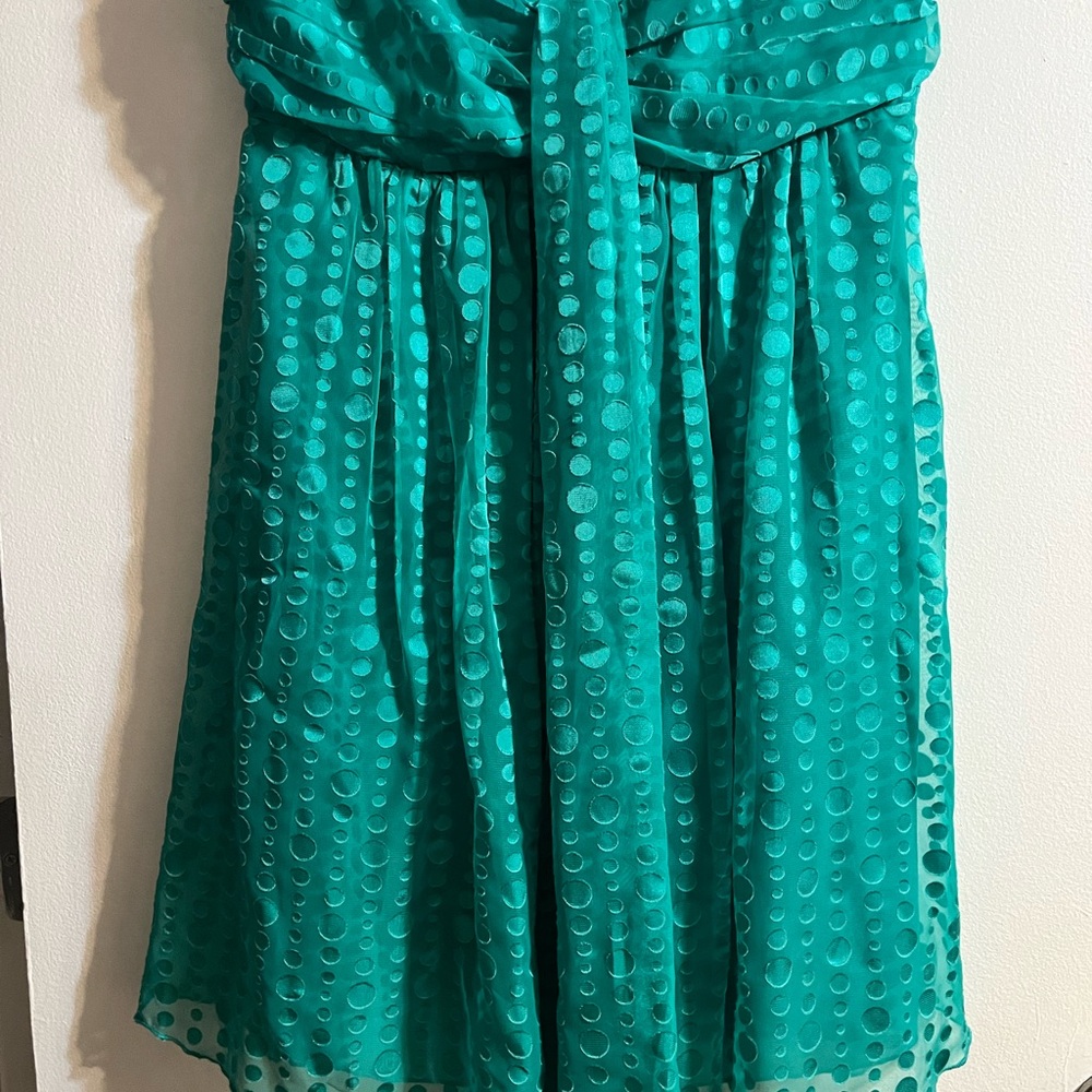 Green Strapless Dress Size 8 Express